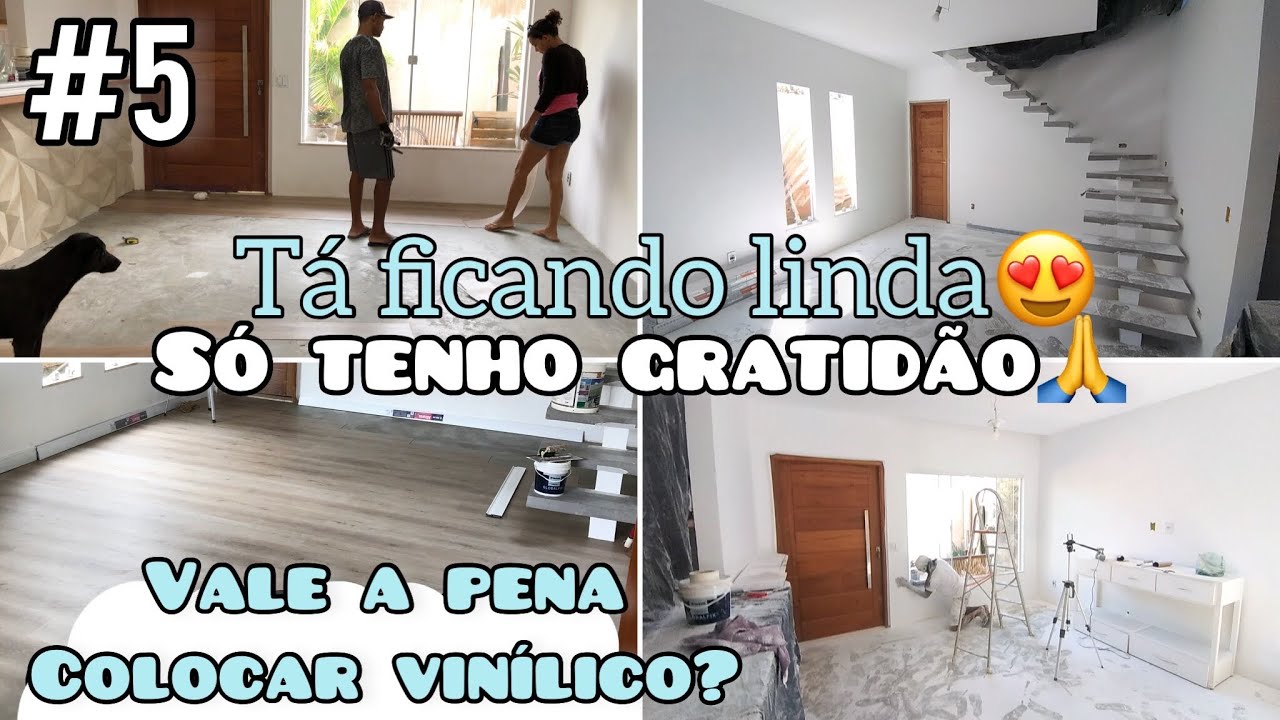 A SALA TÁ FICANDO LINDA😍 LIXANDO AS PAREDES, COLOCANDO O PISO VINÍLICO E TIREI DÚVIDAS SOBRE O PISO