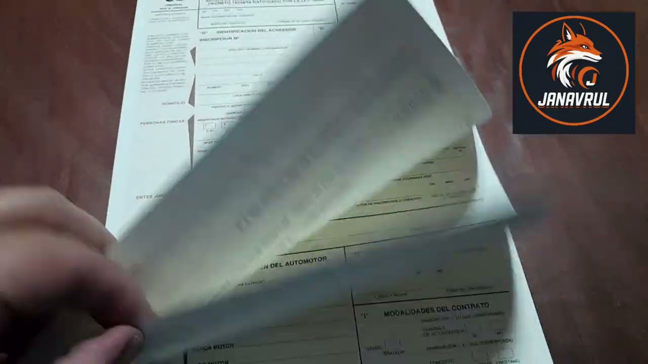 Formulario 03 y Contrato Prendario para auto y moto para Inscripci&oacute;n de Prenda