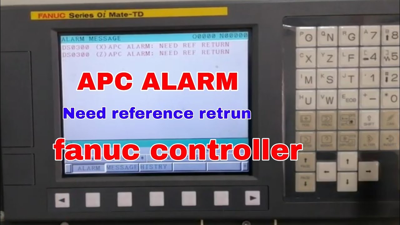 apc alarm need ref return | Fanuc Home Position Reset | apc 300 alarm