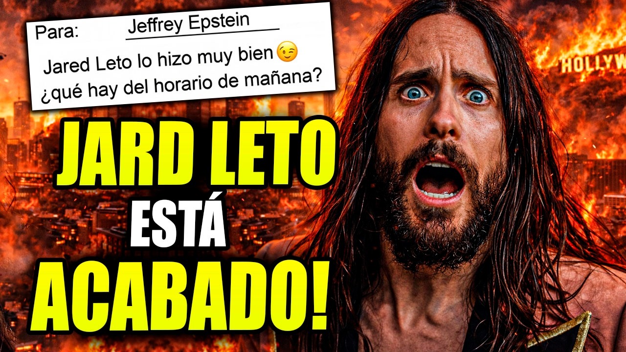 Jared Leto entra en PÁNICO y NIEGA TODO: Su nombre aparece en la Lista Epstein en correo CREAPY