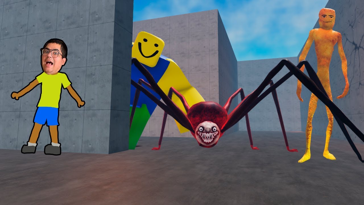 UM LABIRINTO GIGANTE , 100 JOGADORES E 3 MONSTROS!!! (ROBLOX - 100 PLAYERS IMPOSSIBLE MAZE)