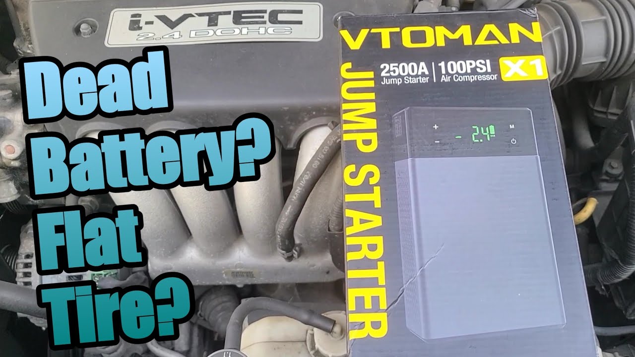 VTOMAN Portable Car & Truck Battery Jump Starter Charger + Air Compressor Review