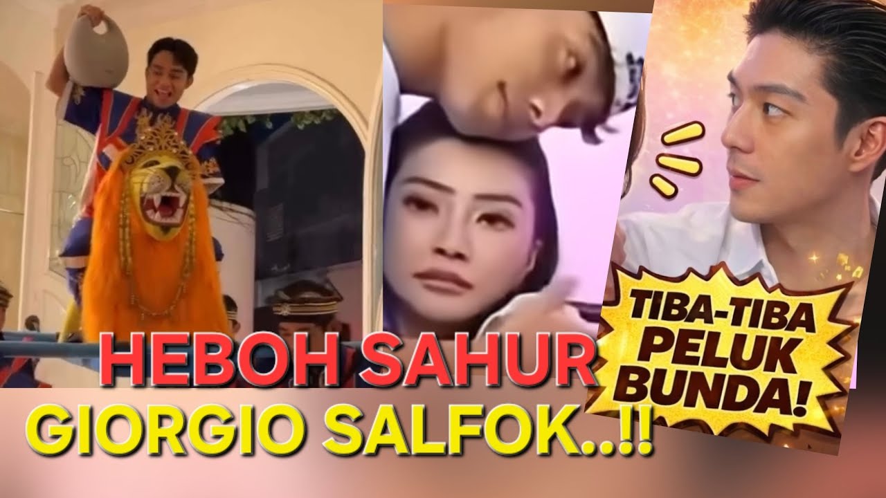 ONYO Peluk Sarwendah tiba tiba, Salfok wajah kaget Giorgio !!,Sahur Ruben Onsu Heboh @VerentChannel 