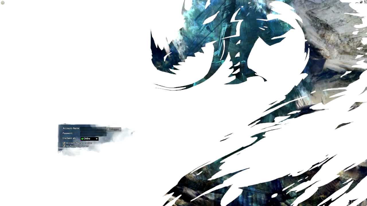 Guild Wars 2 Pre-order Beta start Screen