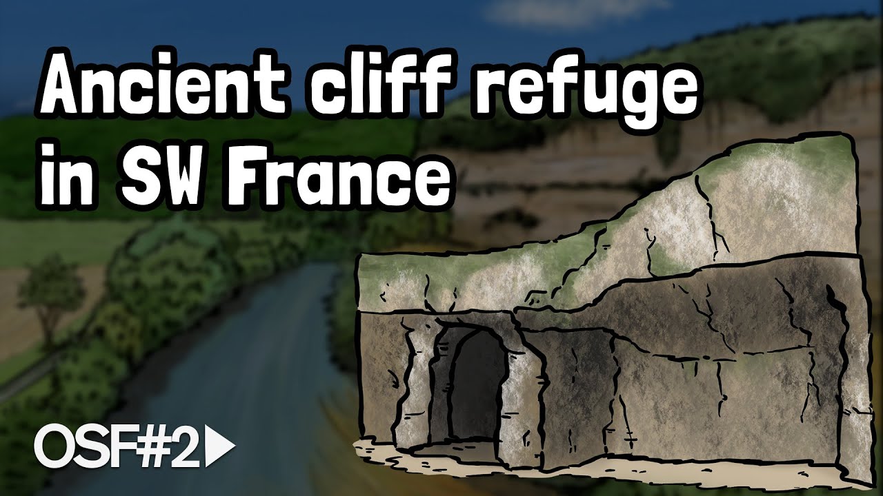 Ancient cliff refuge in SW France