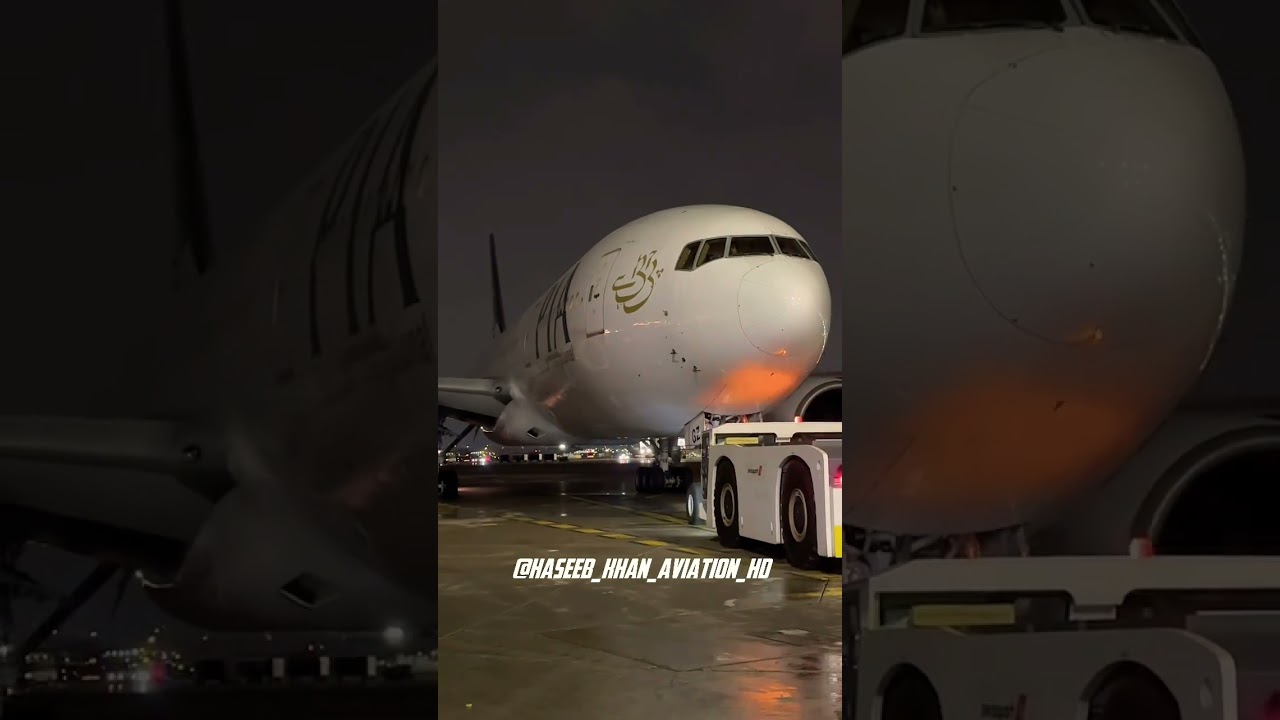 PIA Boeing 777 PUSHBACK With ATC And Pilot Convo | Toronto Pearson #shorts #short