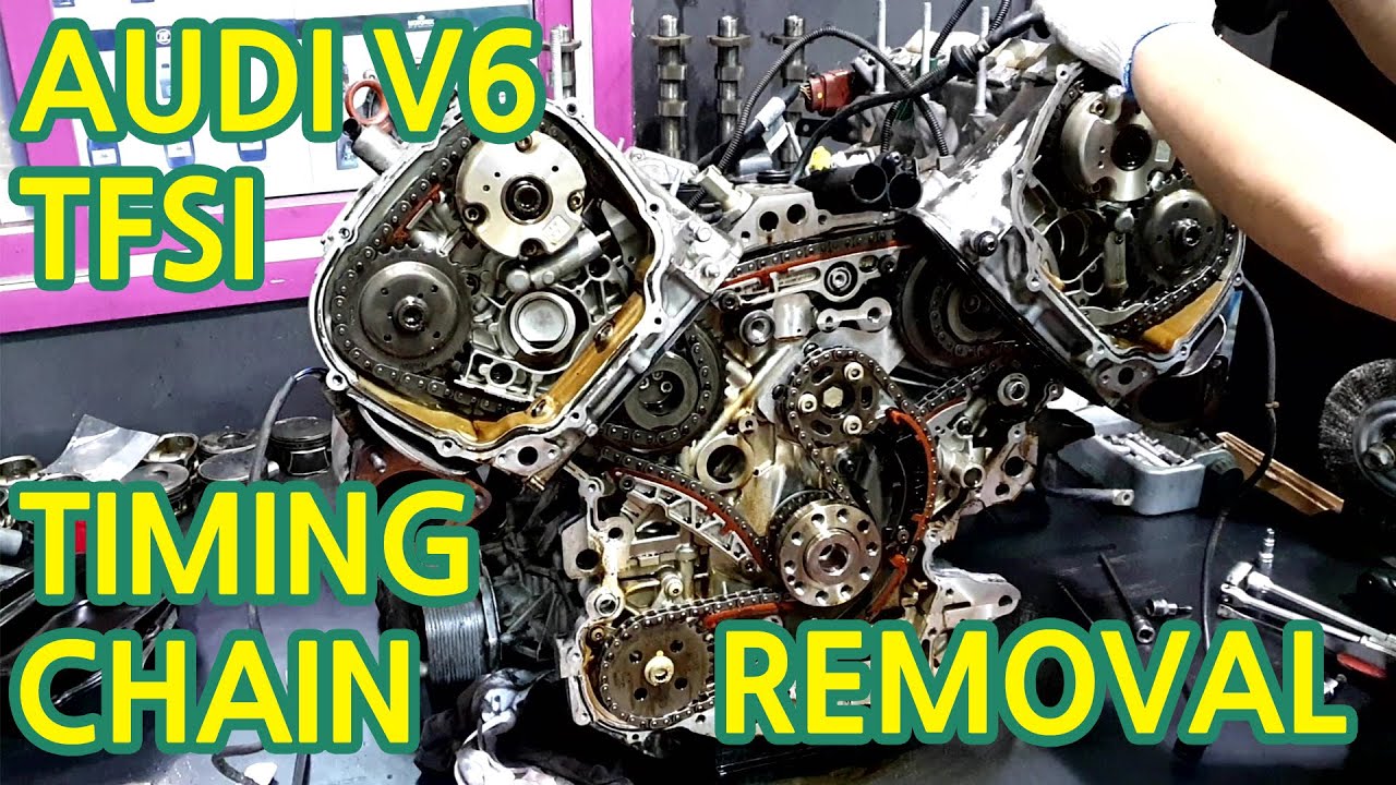 AUDI 3.0 TFSI TIMING CHAIN REMOVAL (CCAA) 아우디 V6 TFSI 타이밍 체인 탈거