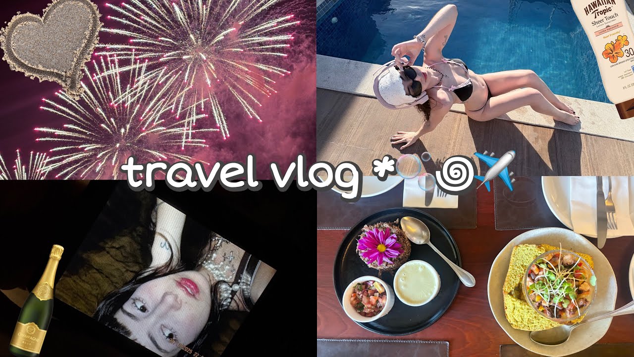 TRAVEL VLOG * 🫧 ꩜  ✈️ 、spending days at the beach with my family and friends