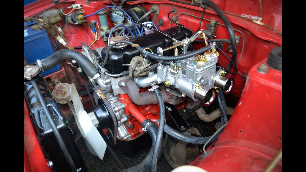 Настройка двигателя Datsun 1200 Weber DCOE