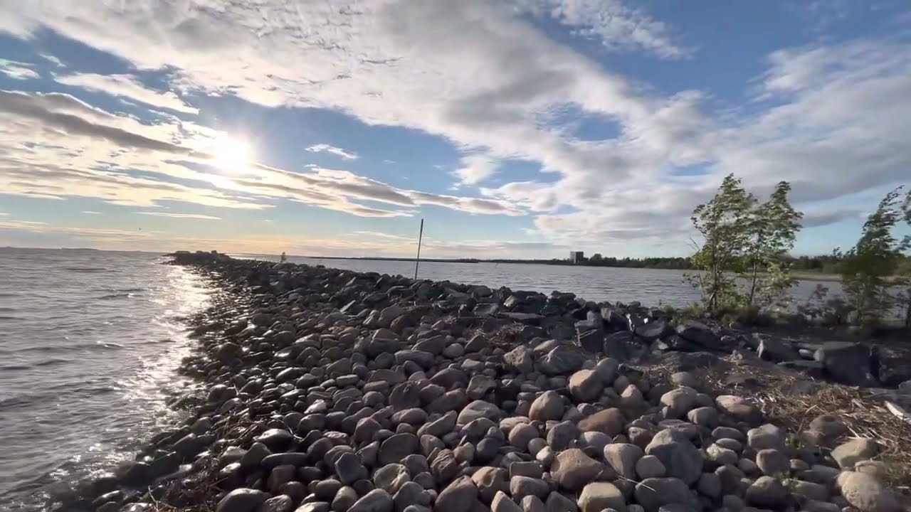 Toppilansaari Breakwater [Panoramic view], Oulu, Finland