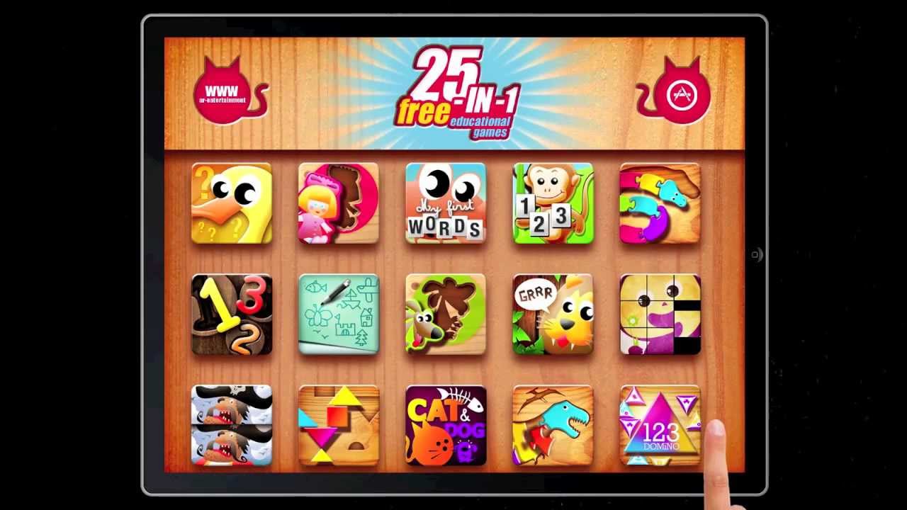 25-in-1 free educational games HD (short video)