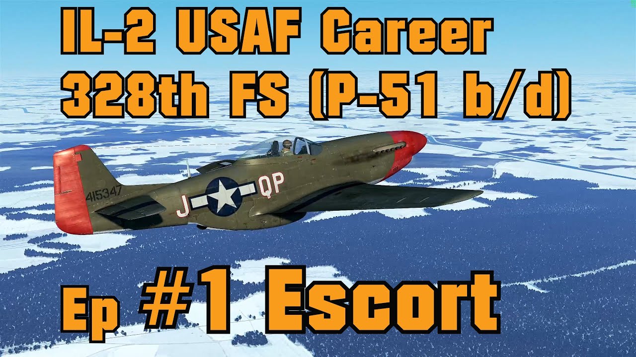 IL-2 USAF Career 328th FS (P51 B/D) Ep01 (1440p)