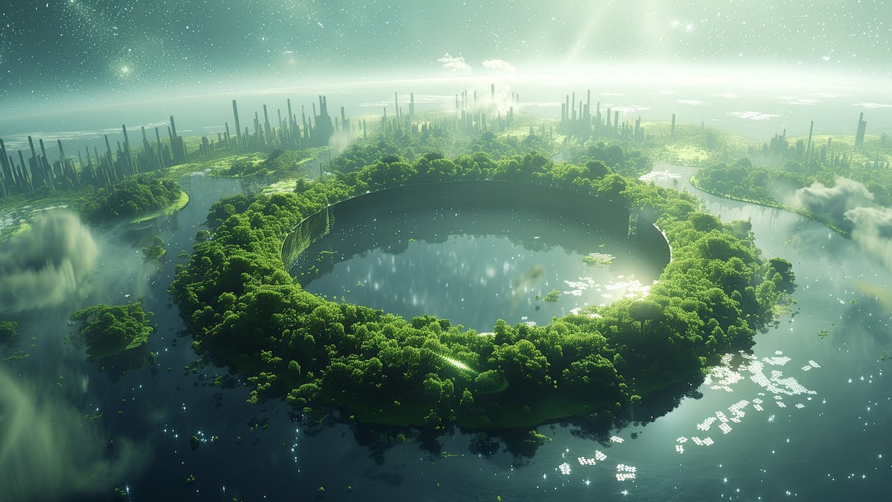 12 Hours Deep Space Solarpunk • Orbital Eco-Ring Ambience 🌿🪐 Sleep Music | Relax & Fall Asleep