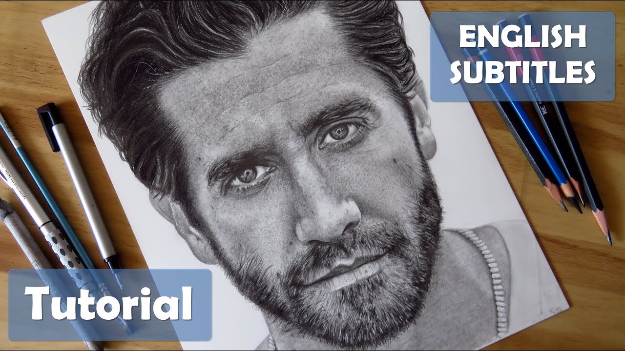 Dibuja textura de piel con poros visibles [Draw Skin Texture - Skin Pores] - Jake Gyllenhaal