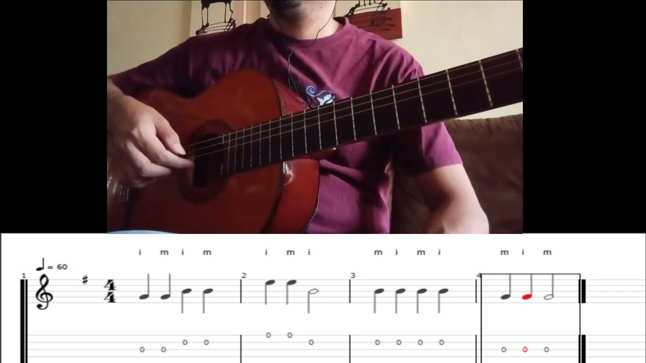 Método Suzuki vol. 1 para guitarra - Primeros ejercicios y lección 1