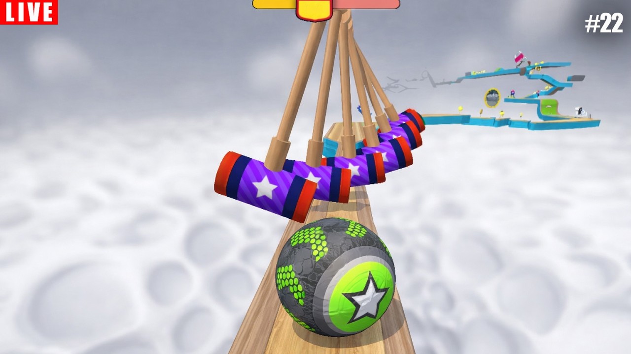 GOING BALL PORTAL RUN, SPEEED RUN,FUNNY FAIL,HARD LEVEL,   REACH LEVEL MAX   #22 #goingballs #live
