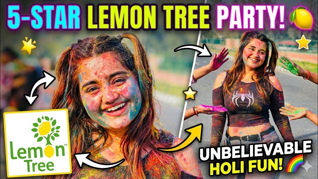 5⭐ Lemon Tree Hotel Holi Party | Unbelievable Holi Fun & Colors 🎨 | Luxury Holi Celebration Vlog