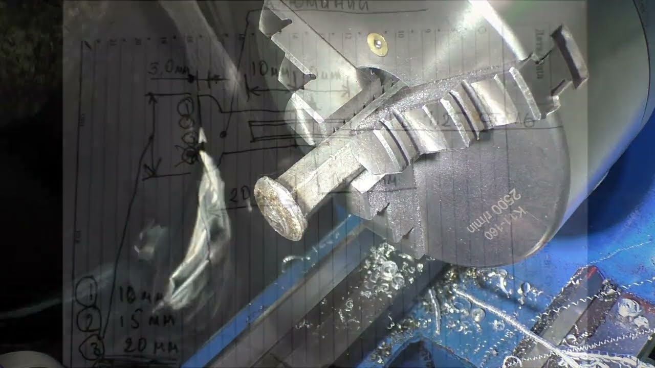 Токарный CJM  360, нарезка разных работ. Не попавшее в большие ролики.