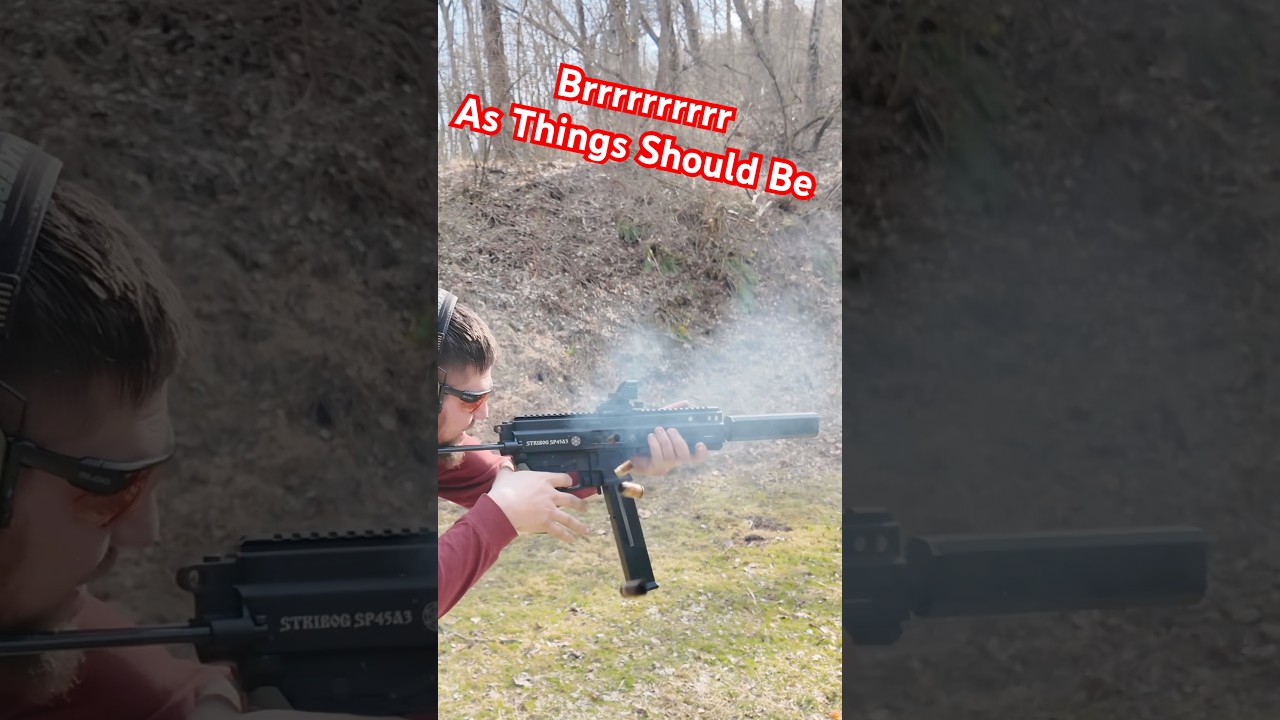 Скорость тарана с помощью Stribog SP45A3