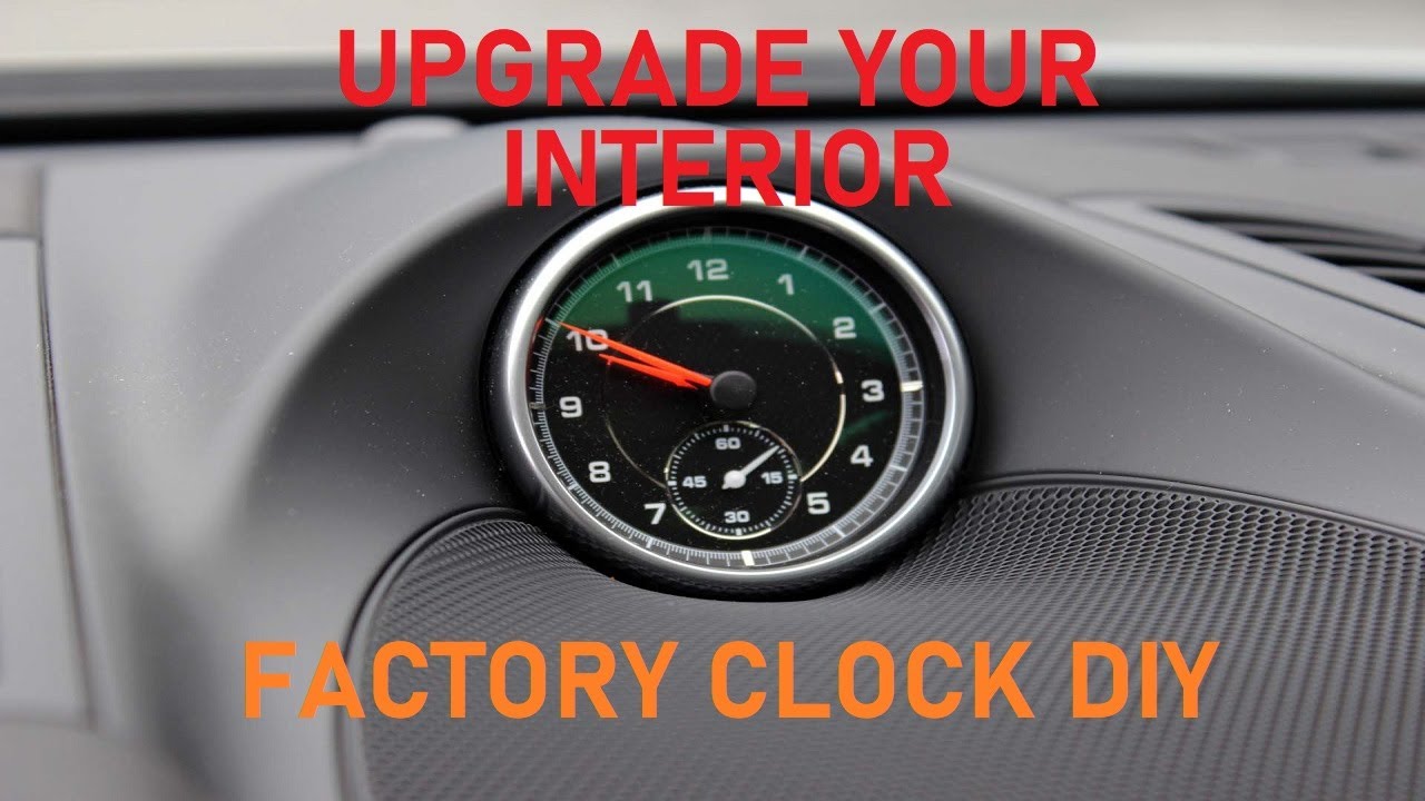 how to add a dash clock on a 958 Porsche cayenne 2011-2018