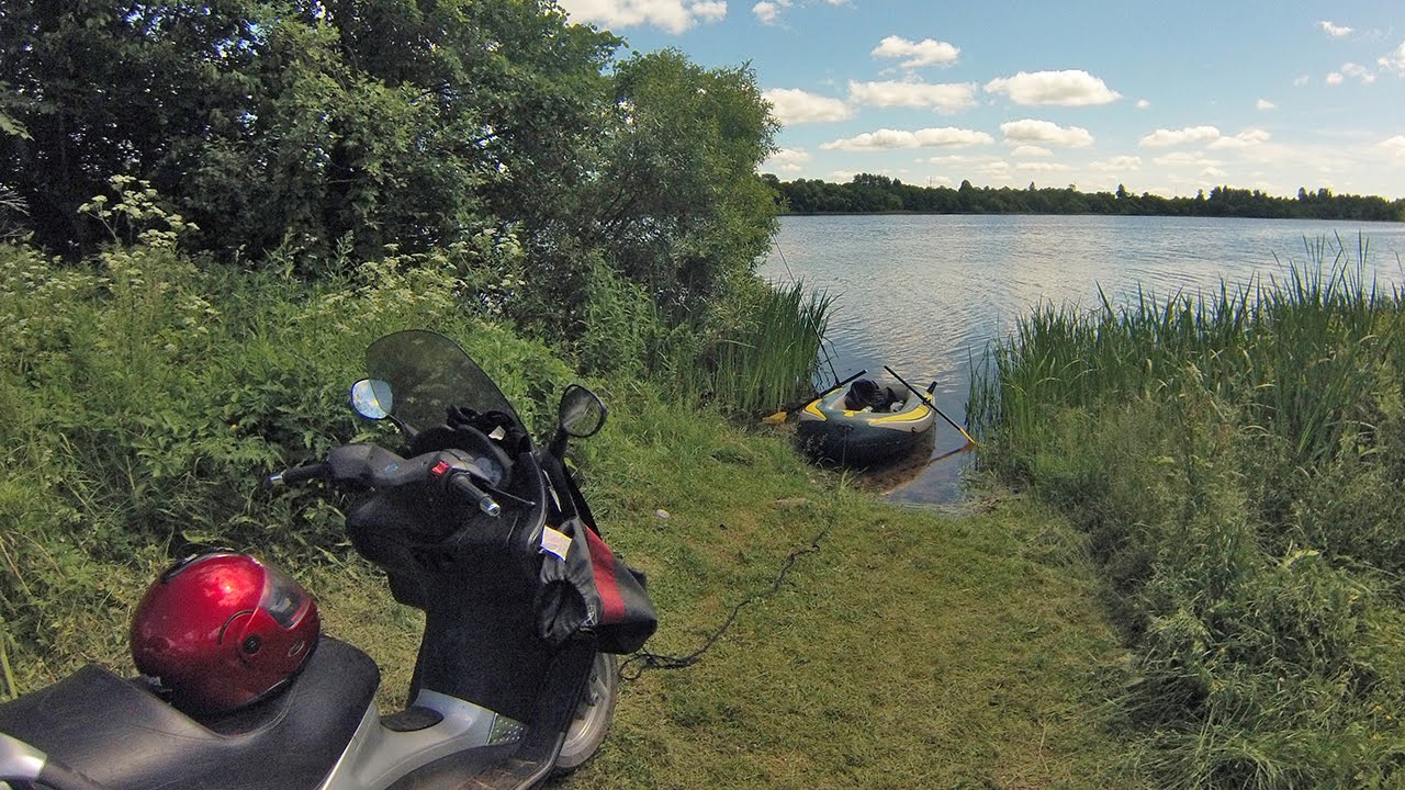Piaggio X8 125 поездка на рыбалку - fishing trip