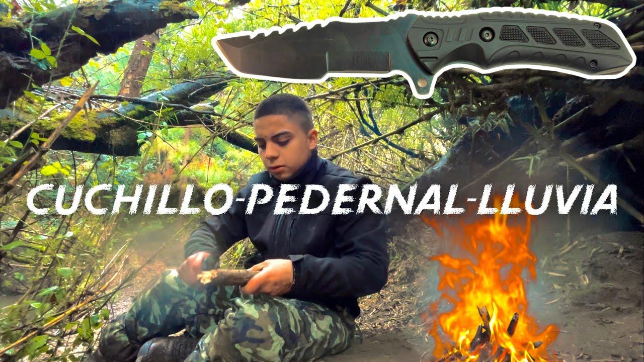 COMO ENCENDER FUEGO CON PEDERNAL Y CUCHILLO BAJO LLUVIA