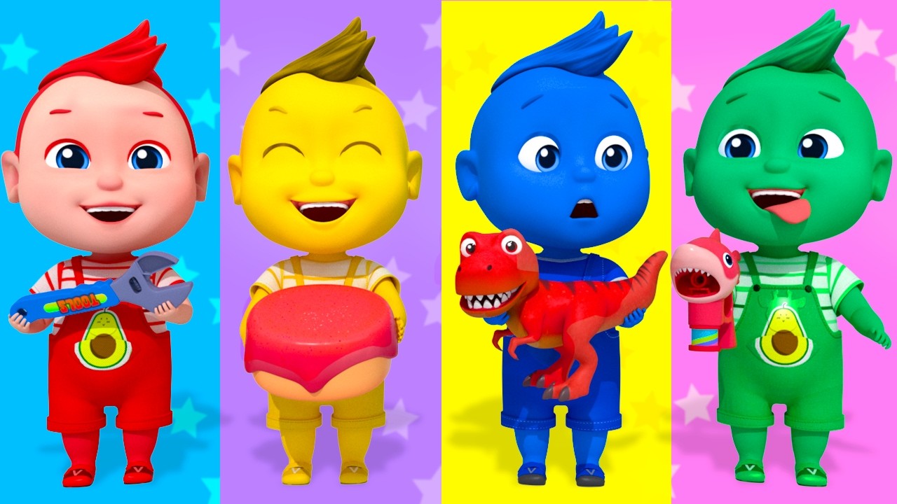 なにいろがすき？にじいろのともだち🌈| What color is it? | 色のうた | 色を学ぶ | 子供の歌と童謡 | Super Sumo - 子どもの童謡