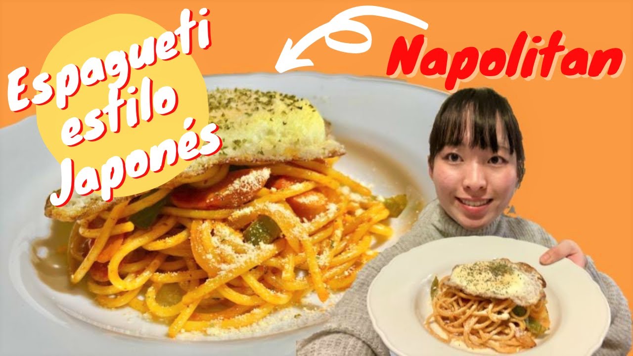 ¡La comida muy típico de la cafetería en Japón! Receta super fácil de NAPOLITAN