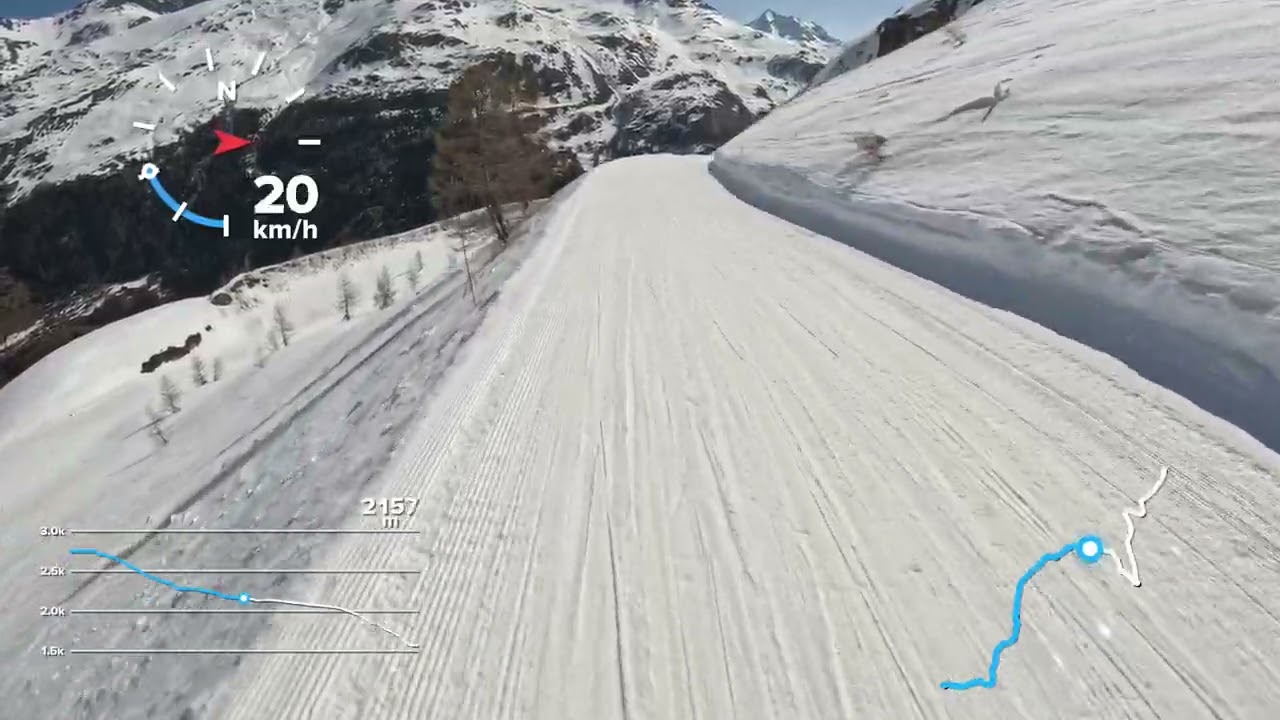 Tignes snowscoot - corniche saches chardons pavot