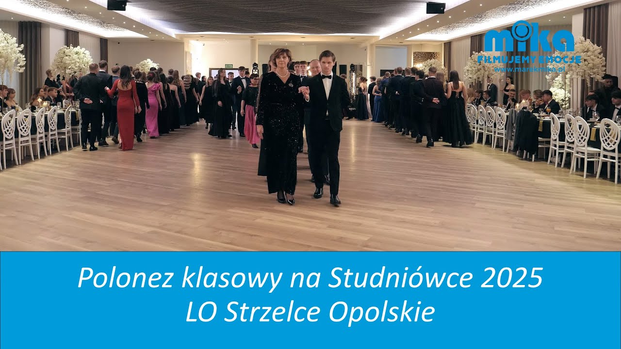Polonez klasowy na Studniówce 2025 - LO Strzelce Opolskie
