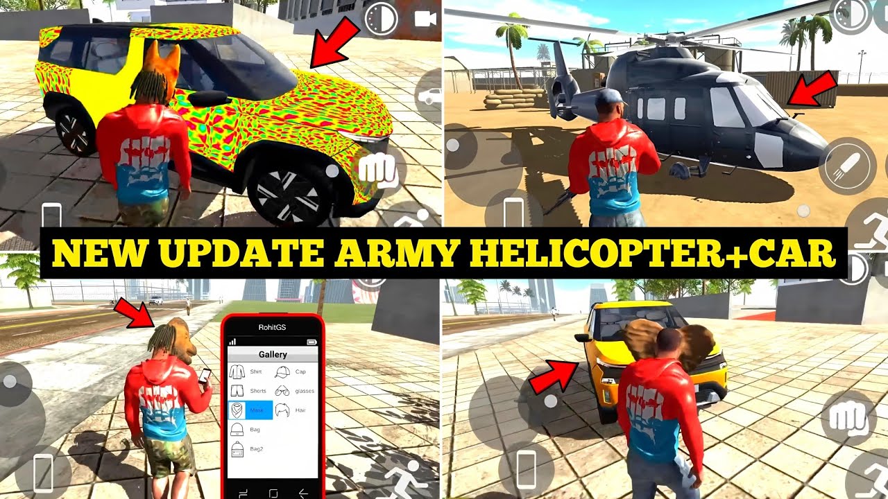 New Update All Cheat Code in Indian Bike Driving 3D 🤯🔥| Army Helicopter+Tata Sierra |Harsh in Game