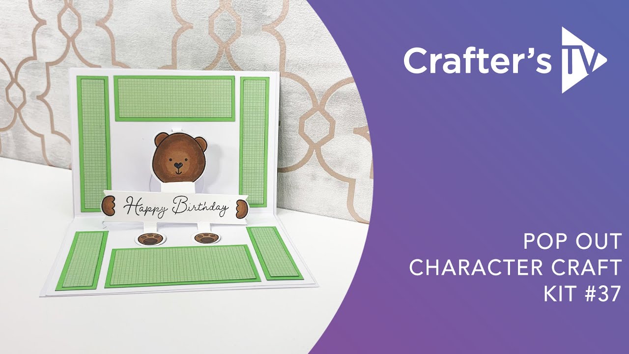 Monthly Craft Kit #37 Pop Out Character | Teddy Bear Card