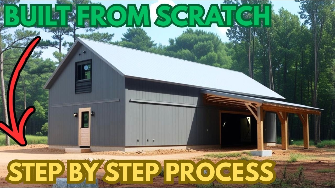 How We Built Our Barndominium Complete Construction Process From Raw Land to Finished Shell