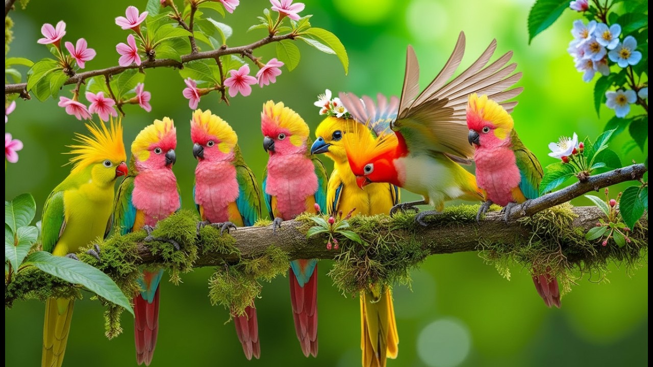 🌅 Tranquil Piano Music and Bird Sounds  Peaceful Background Music for Restful Sleep and Study