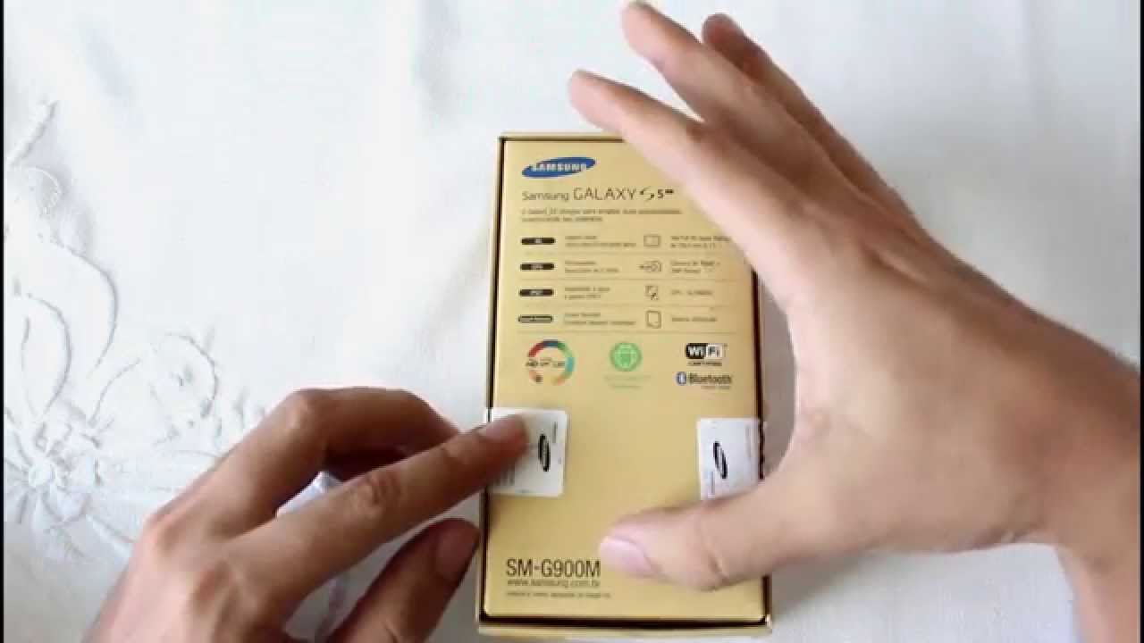 Abrindo a caixa - Galaxy S5 - Unboxing brasileiro