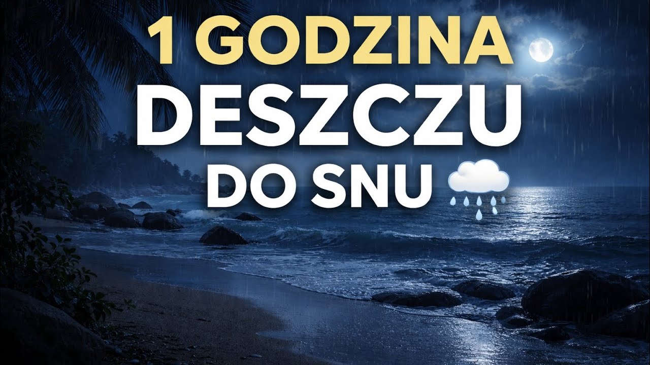 1 Godzina Deszczu do Snu 🌧 Naturalny White Noise | Strefa Spokoju
