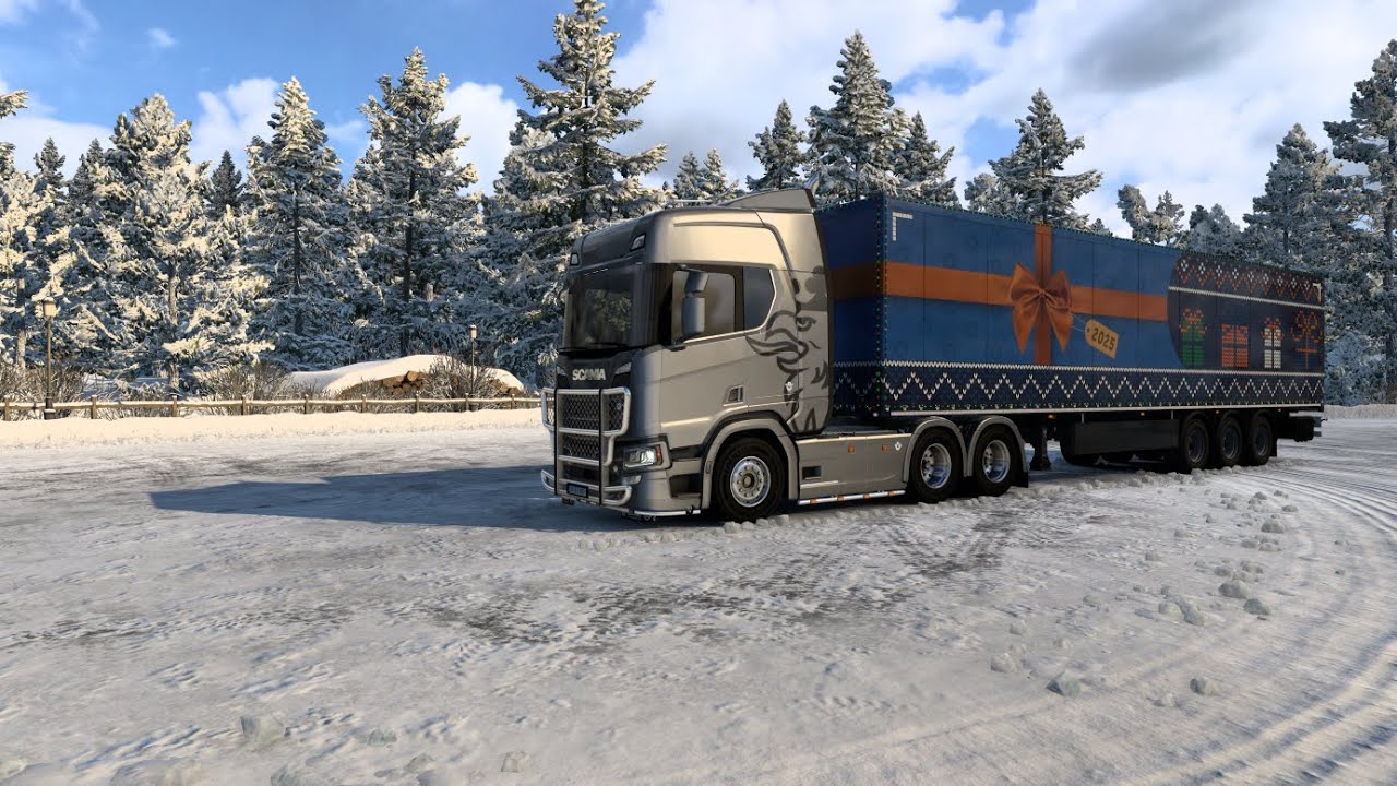 .Merry Christmas! Stuttgart to Winterland with Scania 770s.