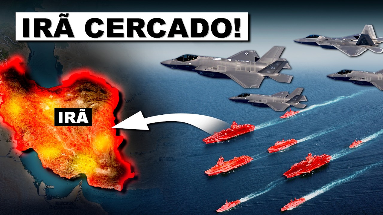 +200 aeronaves de guerra dos EUA CERCAM o Irã! Ataque Iminente?
