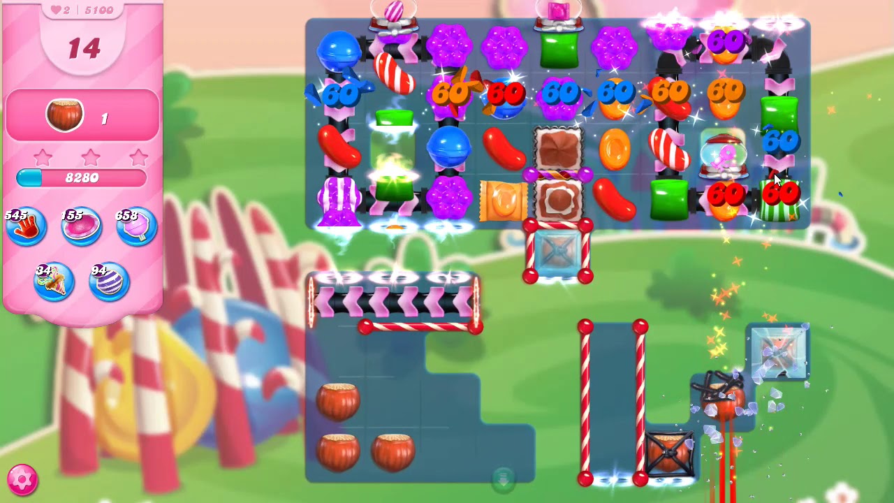 Candy Crush Saga Level 5100 NO BOOSTERS
