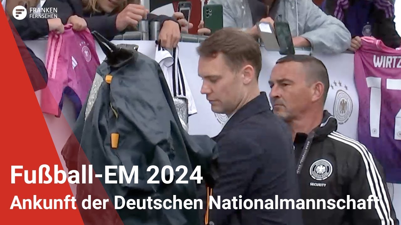 Fußball-EM 2024: Ankunft der Deutschen Nationalmannschaft in Herzogenaurach