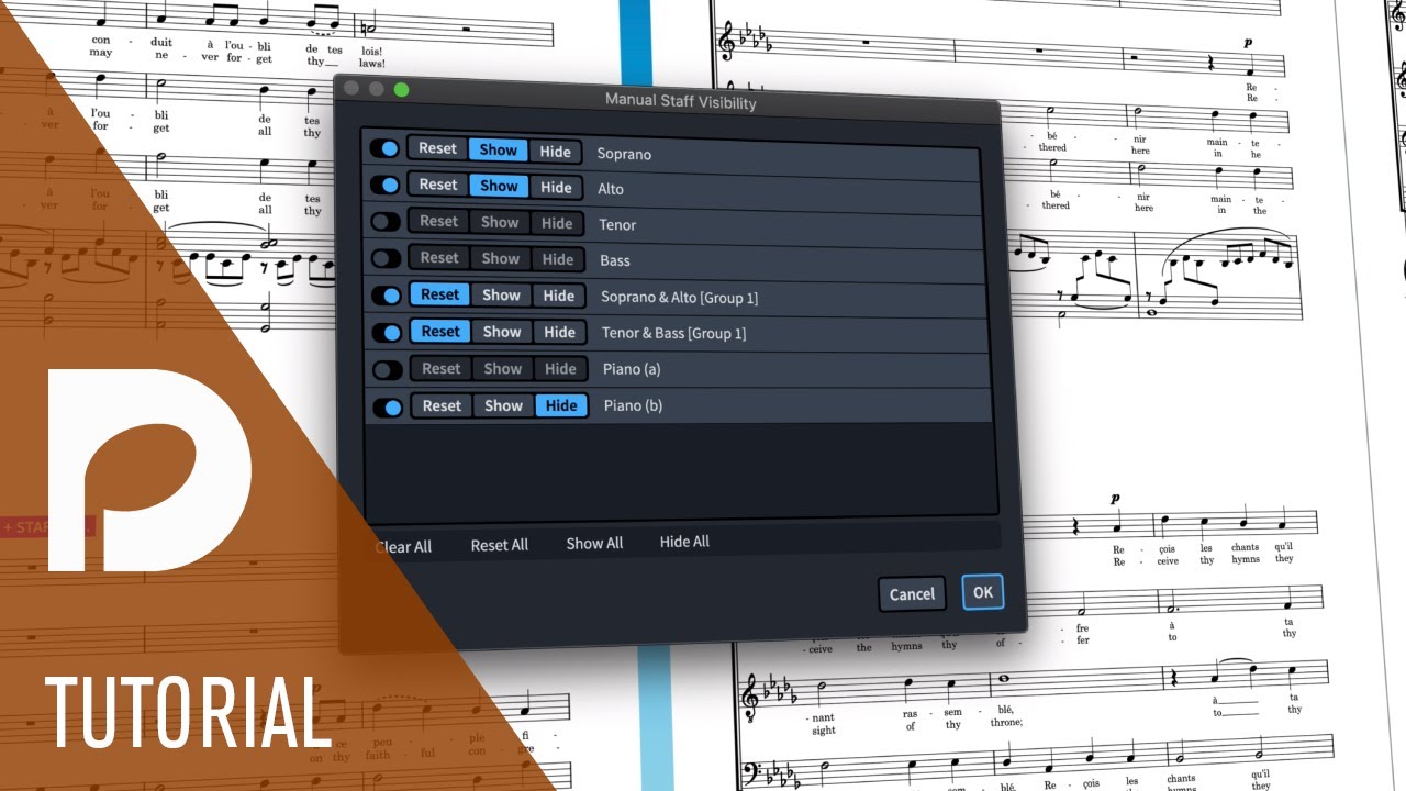 Manual Staff Visibility | New Features in Dorico 3.5