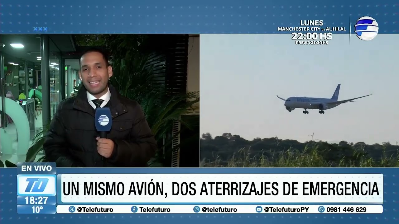 Avión realizó doble aterrizaje de emergencia en el aeropuerto Silvio Pettirossi