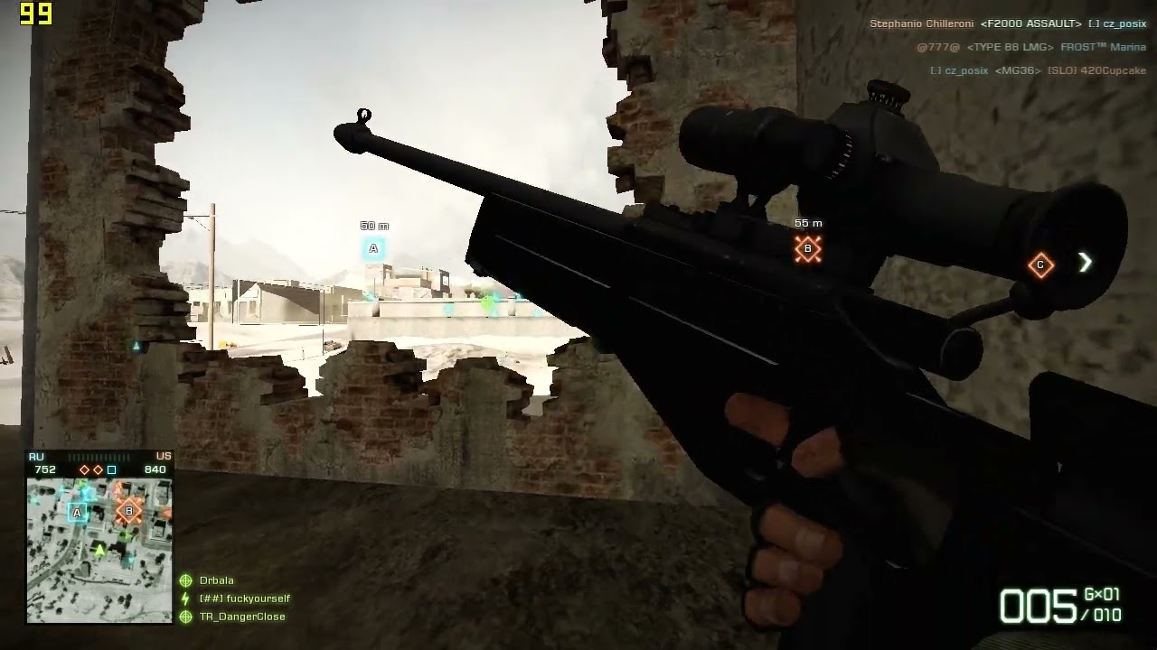 Sniping in this game is something else...Battlefield Bad Company 2 Project Rome