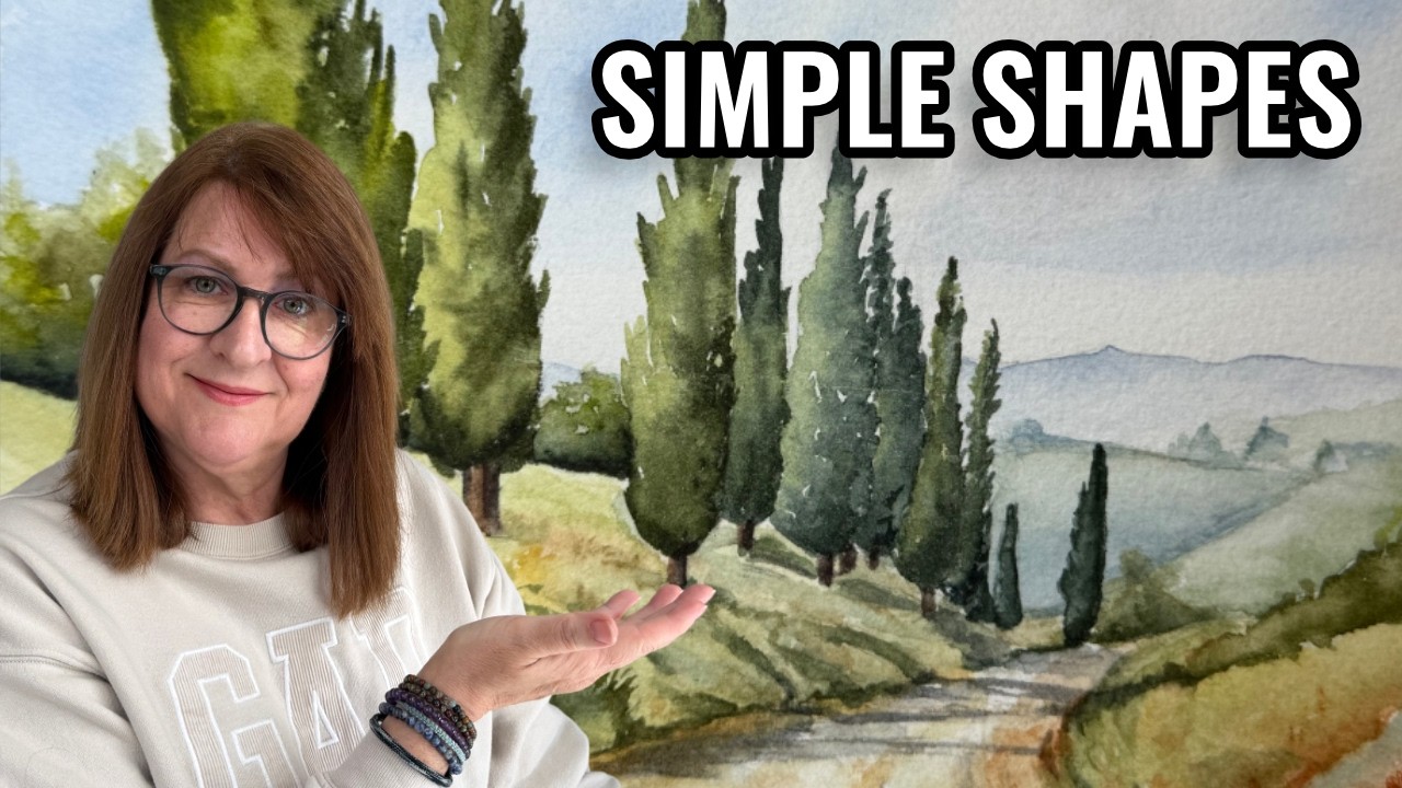 Watercolor Perspective Made Easy (Easy Tuscany Landscape)