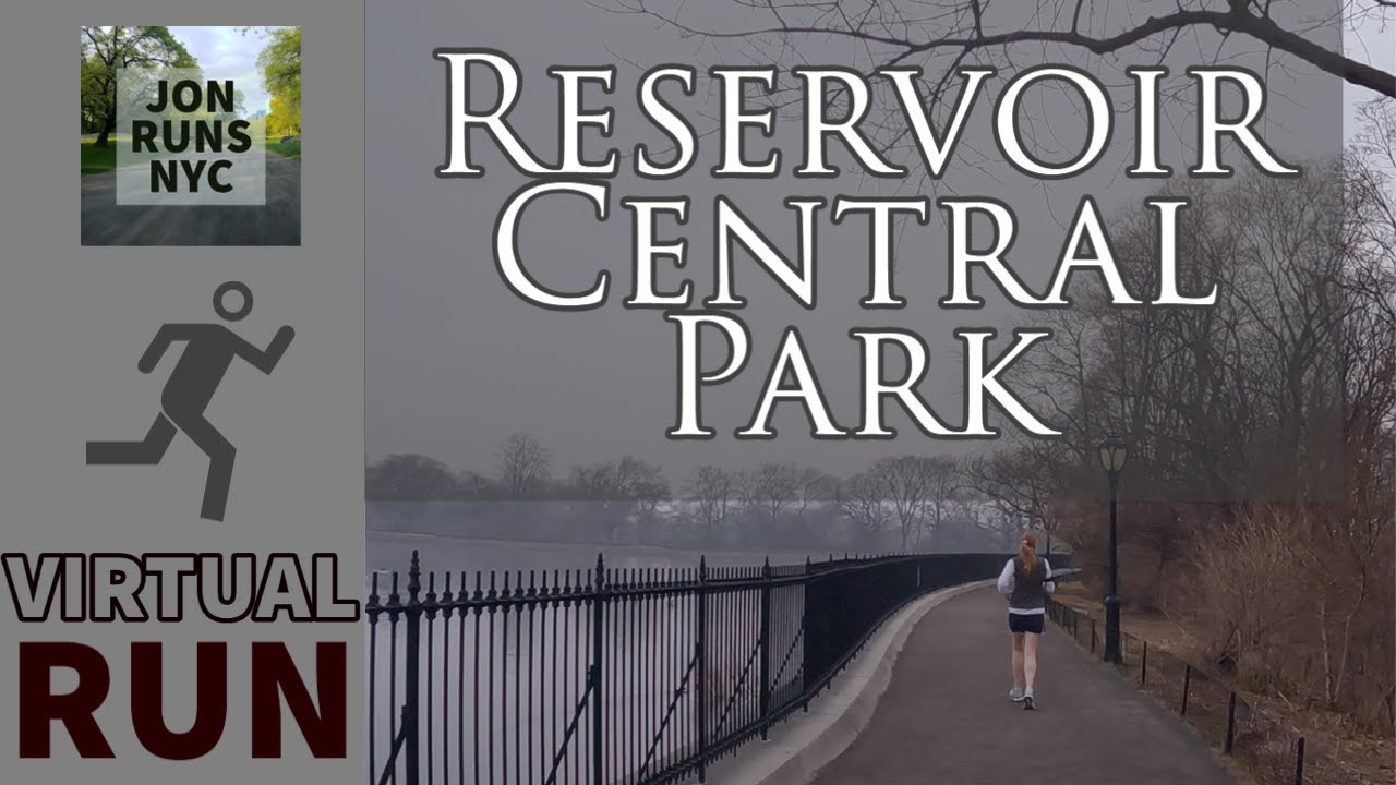 Central Park Reservoir on a Foggy Morning - VIRTUAL RUN (1.6 miles)