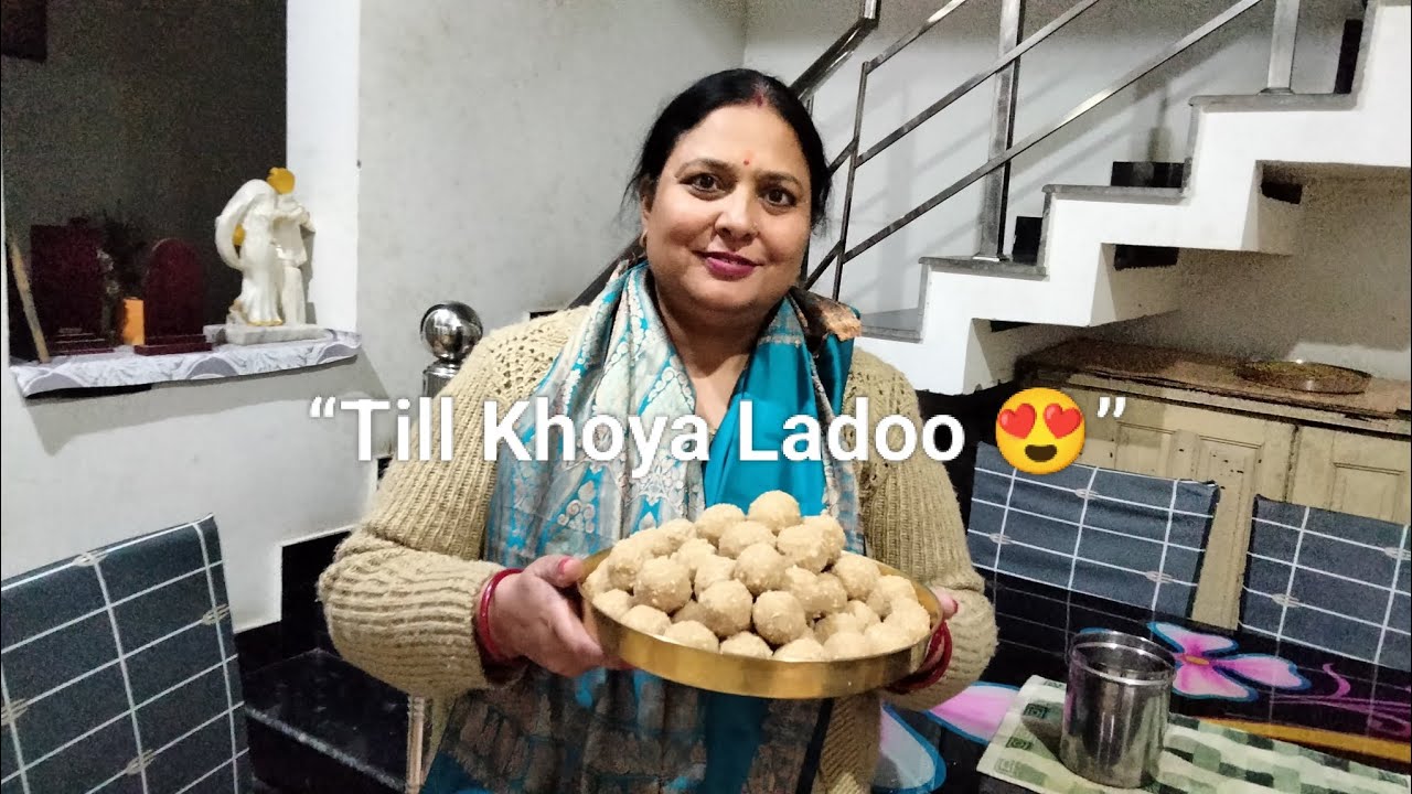 Traditional Till Khoya Ladoo Homemade #youtube#indianfood 