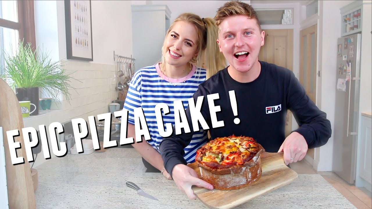 EPIC PIZZA CAKE | BAKING WITH POP