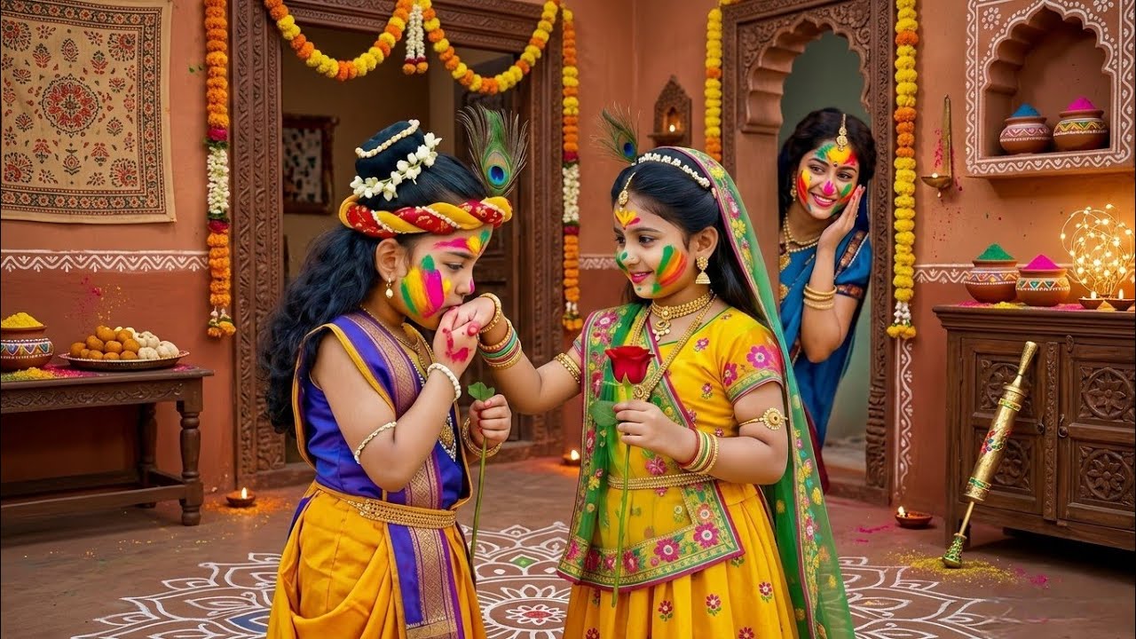 राधा-कृष्ण की प्यारी होली | यह देख खिल उठी मैया यशोदा की मुस्कान | Yashomati Maiyaa Ke Nandlala 