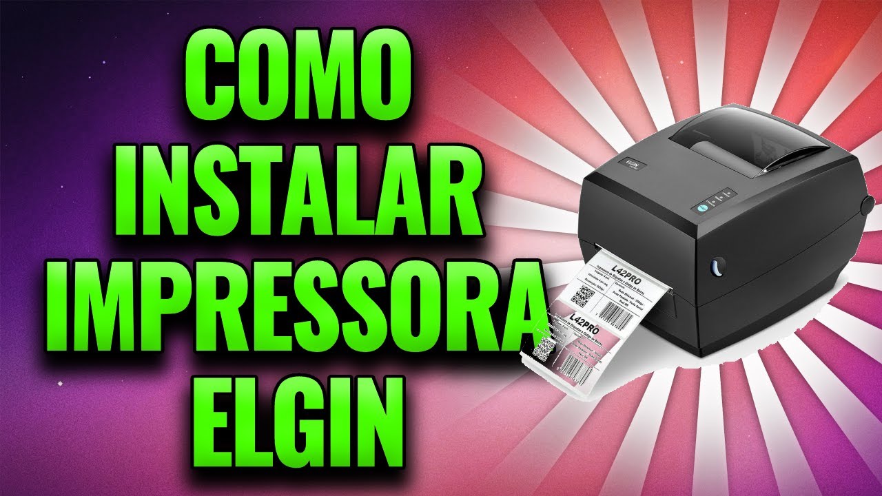Como instalar a impressora térmica Elgin