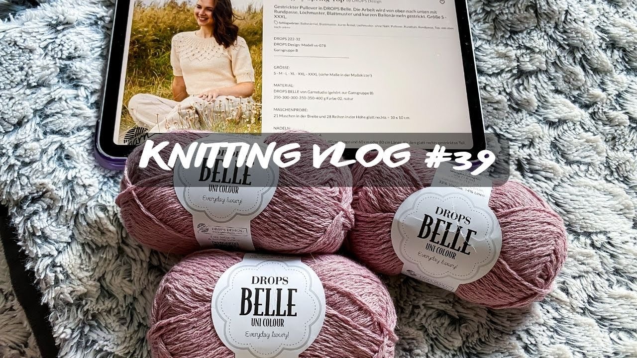 Knitting Vlog #39 I Swing by Spring Top by Drops Design, Umgarnen Hagen, Friendly Sheep